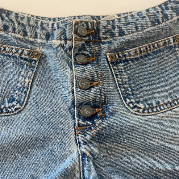 Vintage Calvin Klein Hipster Patch Denim Shorts size 3 - Picture 4 of 15